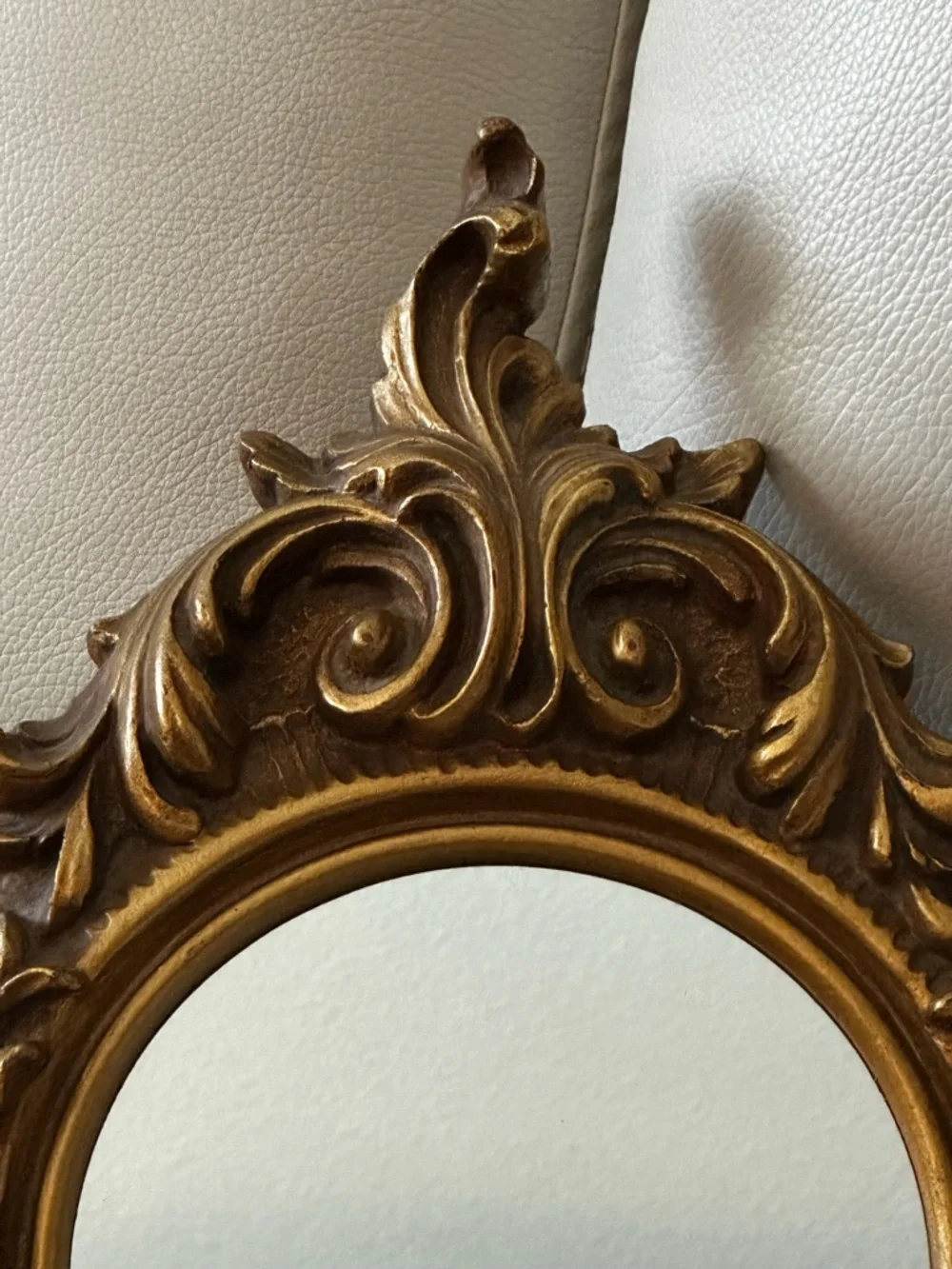 Vintage Turner Ornamental Gold Wall Mirror Carved Frame Baroque or Rocco style